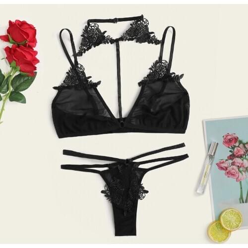 2019 New Style Women Girl Sexy Lace Lingerie Underwear G-string Babydoll Sleepwear Bra Sets Underwear Nightwear Bra Brief Sets