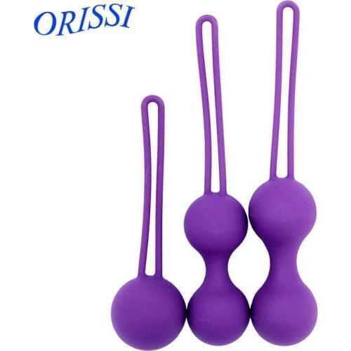 ORISSI 3Pcs/Lot Female Smart Ball, Kegel Ben Wa Ball,Vaginal Tight Exercise Machine, Vibrators Vaginal Ball Sex Toys for Women