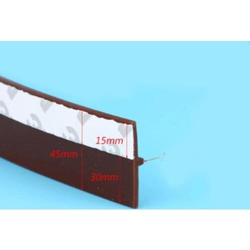 45mm width self adhesive silicone rubber bar door window bottom seal strip