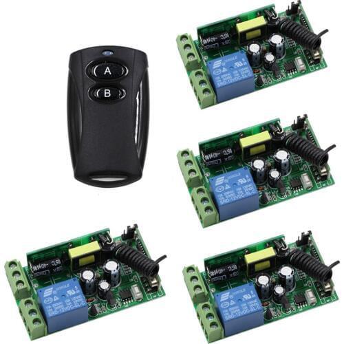 AC85V 110V 220V 240V 250V Wireless Remote Control Switch Radio Light Switch 1CH 10A Relay Receiver Wireless Transmitter 315Mhz
