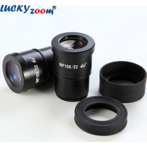 1 Pair Luckyzoom Widefield WF10X/22 Binocular Trinocular Stereo Zoom Microscope Eyepiece 30mm Thread Microscopio Accessories