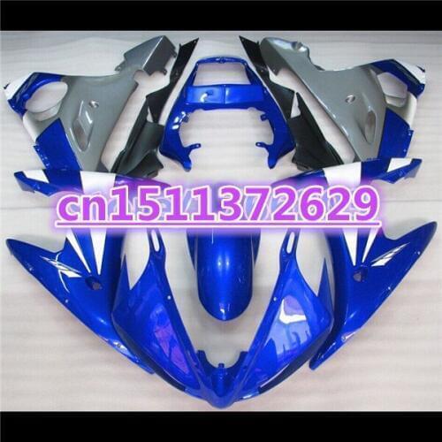 Bo Blue white Fairing bodywork for YZF R6 2003 2004 2005 YZF-R6 03 04 05 YZFR6 600 03-05 fairing kit