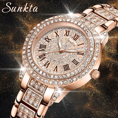 LIGE Watch Sunkta Women Watches Women Fashion Clock 2021 Ladies Watch Luxury Brand Diamond Quartz Wristwatch Gifts for Women+Box