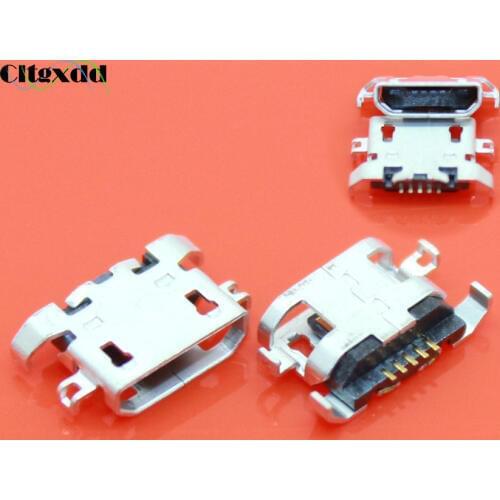 Cltgxdd 10pcs 5pin Micro USB jack tail socket charging port connector for Lenovo S650 S820 S658T A830 A850 P780 S720i A820t A800