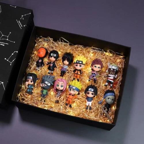 8 Pcs/set Naruto Anime Figure Toys For Childen Sasuke Naruto Kakashi 7CM Doll Ninja Puppet Model Ornaments Collectible Cute gift