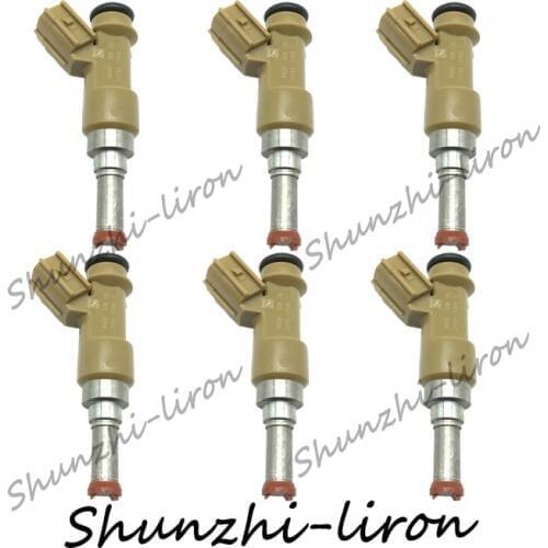 6pcs Fuel Injector Nozzle For TOYOTA Land Cruiser Prado 23250-31100 23250 31100 2325031100 23209-39215 23209 39215 2320939215