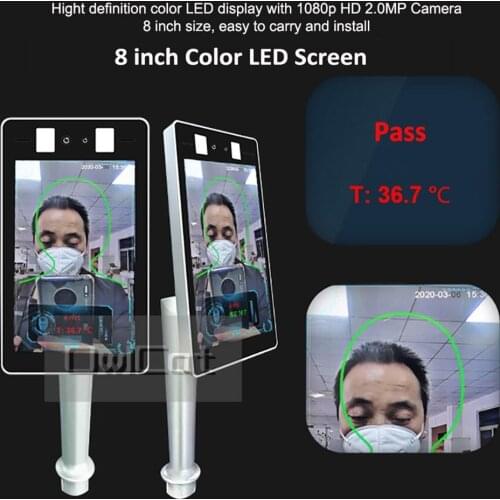 Face Recognition Intelligent Temperature Measuring Access Control All-in-one Machine Gate Infrared Therminal Video Camera