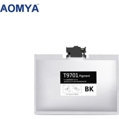 Aoyma T9701 BK 780ML Ink Cartridge With Pigment Ink And Chip For Epson WorkForce Pro WF-M5299/M5799 printer