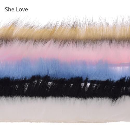 Chzimade 1Yard Artificial Fur Tapes Fluffy Trimming Sewing Costume Crafts For DIY Apparel Sewing Supplies