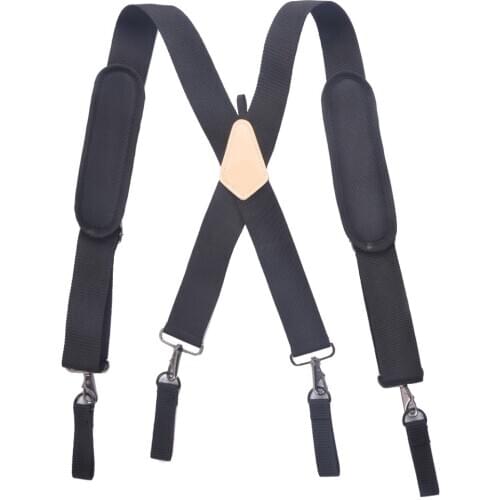 Hot-selling tooling suspenders, multifunctional and comfortable black suspension heavy suspenders