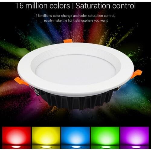 Miboxer 6W/9W/12W/18W/25W RGB+CCT LED Downlight Dimmable Ceiling AC110V 220V Indoor Panel lighting lamp 2.4G Remote APP Control