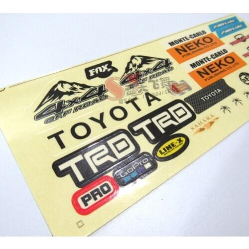MN D90 D91 WPL B1 B14 B24 C14 C24 B16 B36 RC Car spare parts DIY simulation body sticker