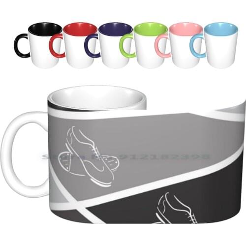 Tap Dance Mens Sketch Ceramic Mugs Coffee Cups Milk Tea Mug Tap Tap Dance Tap Dancing Tap Dancer Tapper Tapping Folk Dancing
