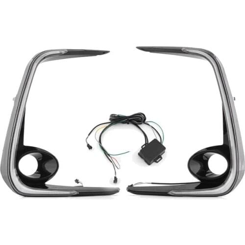 NEW-Car Front Bumper LED DRL Daytime Running Light Turn Signal Light for Toyota Corolla 2019 2020