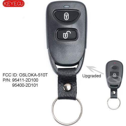 Keyecu Upgraded Remote Key Fob 308MHz for Hyundai Elantra Sante Fe 2001-2003 FCC: OSLOKA-510T