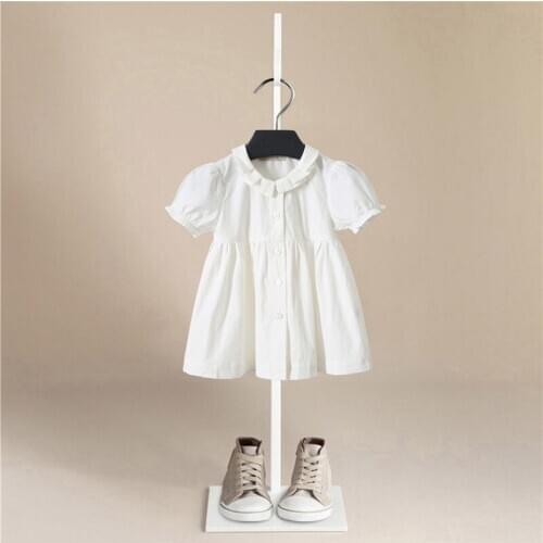 1-5Years Girls White Dress 2020 Summer Sleeveless Bow Ball Gown Clothing Kids Baby Princess Dresses Children Clothes Princess