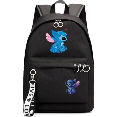 Stitch Bags School Backpack Fashion New Pattern Cute Cartoon Stitch Schoolbag Teens School Bag Can Be Customized Mochilas