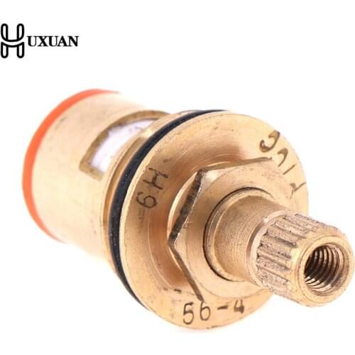 1/2" Replacement Brass Ceramic Disc Tap Valve Quarter Turn Cartridges Gland Insert 20 Teeth Bathroom Faucet Accessory Disc Valve