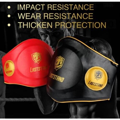 LASTSTAND MMA Boxing Waist Target Thai TKD Belly Pad Stomach Protector Chest Body Shield Kick Martial Arts Abdomen Guard Trainer
