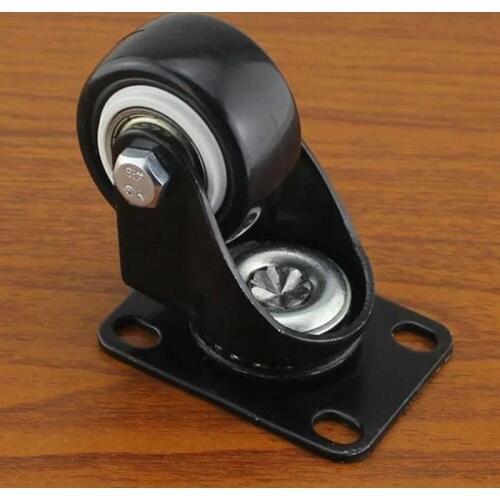 40mm Heavy swivel flat wheel steering ultra quiet furniture casters KF509