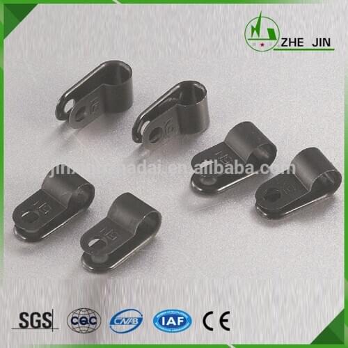 ZHEJIN (1000pcs) R-type 8N (13.2) 1/2" Cable Clamp, Black