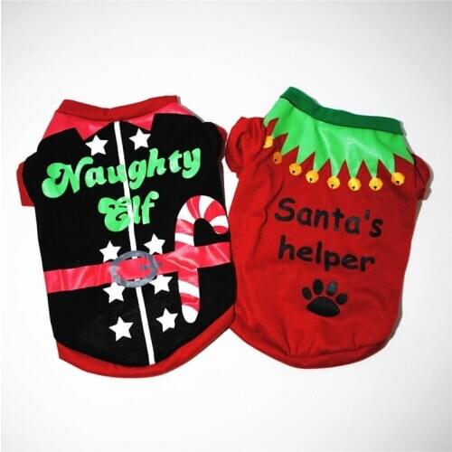 Vest For Dog Polera Perro Dog T-shirt Clothes Christmas New Year Pets Medium Dogs Costume Chihuahua Pet Shirt Xmas Costumes