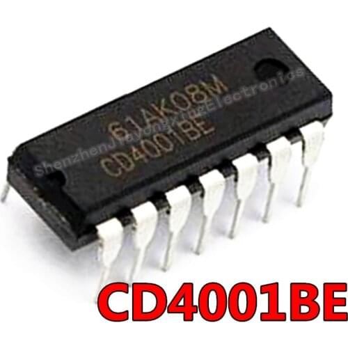 10PCS CD4001BE DIP14 CD4001 DIP 4001BE DIP-14 new and original IC