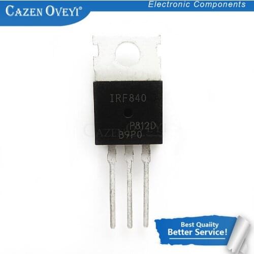 10pcs/lot IRF840 TO-220 IRF840PBF TO220 In Stock