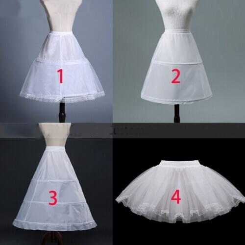 2019 Kids Petticoat Children Short Petticoats Flower Girl Dress Crinoline for Wedding Little Girls/Kids/Child Underskirt
