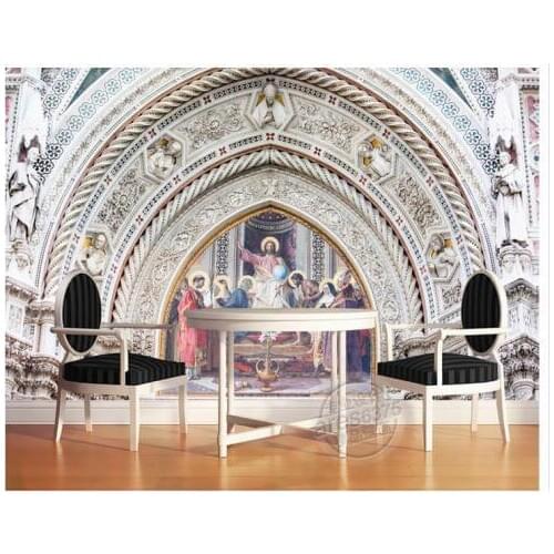 3D wallpaper custom mural beauty 3 d European construction Jesus mural painting background wall columns 2015 non-woven wallpaper