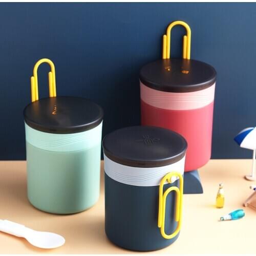 450ML Leakproof Lunchbox Single Wall Stainless Steel Food Thermos for Picnic School Kids Thermos Lunch Box Food Soup Containers
