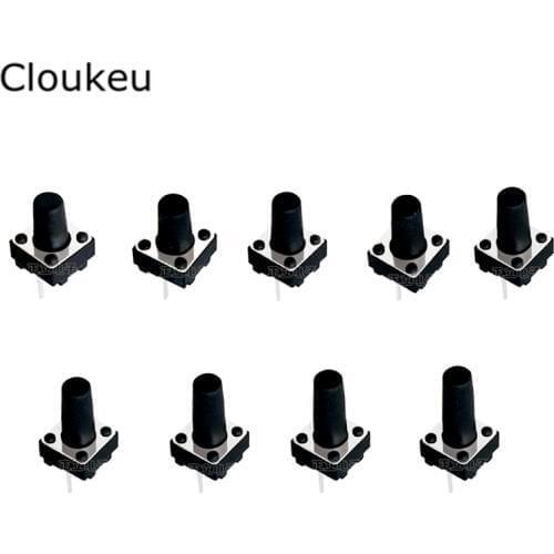 50Pcs 6*6*6.5mm Middle 2Pin Touch switch 6x6x6.5 Micro button switch