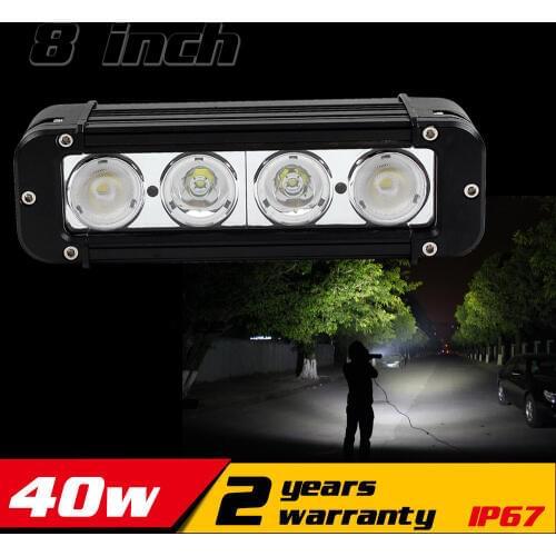 8inch 40W LED Work Light Bar for Tractor ATV Motorcycle LED Bar Offroad 4X4 Fog light External LED Work Light Seckill 36w