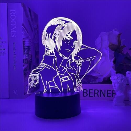Acrylic 3d Lamp Ymir Attack on Titan for Home Room Decor Light Child Gift Aurgelmir LED Night Light Anime