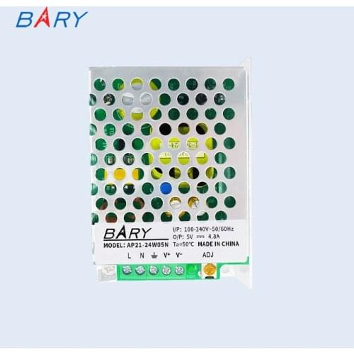 BARY 24W Output Power AC-DC Switching Power Supply Module 100-250VAC To DC5V 4800mA AP21-24W05N White Aluminum Alloy Shell