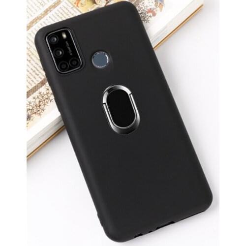 For VSMART JOY 4 Case Metal Ring Holder Magnetic car Silicone Phone Case On for Vsmart Joy 4