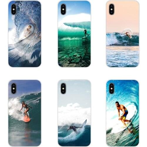 Sea wave surf summer surfing ocean For Xiaomi Mi4 Mi5 Mi5S Mi6 Mi A1 A2 5X 6X 8 9 Lite SE Pro Mi Max Mix 2 3 2S Accessories Case