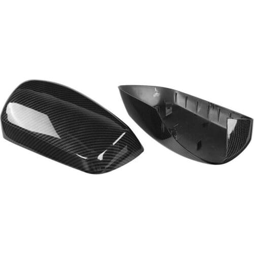 2pcs Rearview Mirror Cover Carbon Fiber Style ERG927795 CW-BW-M12-RPLMT Fit for BMW E60 E61 E63 E64 2003-2008 car accessories