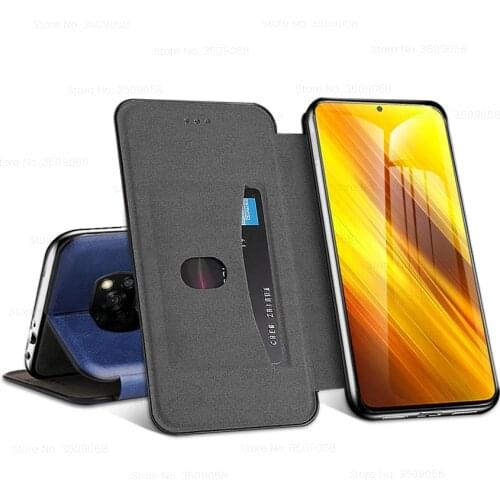 X3Poco Case PU Leather Magnetic Stand Flip Cover for Xiaomi Poco X3 Pro X 3 3X NFC PocoX3 Case Wallet Book Coque Fundas 6.67