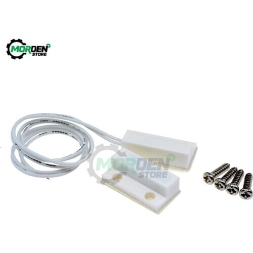 MC-38 MC38 Wired Door Window Magnetic Contact Sensor 30mm Wire Lengthen Randomly Magnetic Switch Home Alarm System for arduino