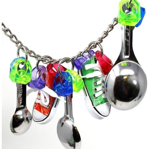 Parrot Toy Bird Sports Shoes Gnawing Strings Mini Sports Shoes Bird Toy Parrot Craft Toy Pet Products Bird Supplies