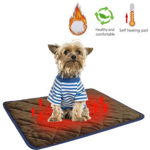 Pets Mat Self Heating Pads Winter Warm Cat Dog Blanket Comfortable Soft Pet Thermal Mats Washable Pillow for Sofa Floors Pet Bed
