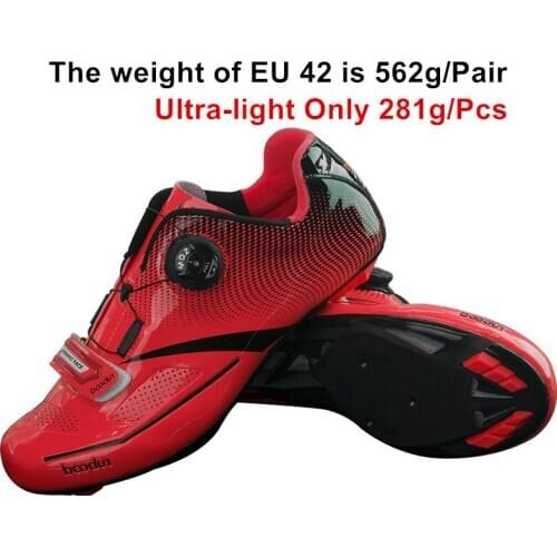 BOODUN Mens Cycling Shoes Road Bike Shoes Mountain Bike Bicycle MTB Shoes Reflective Cycle Sneaker Triathlon Racing Shoes