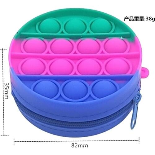 New Arrival Silicon Purse Push Pop Bubble Simple Dimple Fidget Messenger Bag Popper Sensory Poppet Fidget Handbag for Girls
