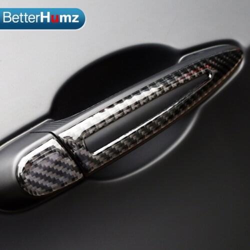 Carbon Fiber Door Handle Anti-collision Strips Car Stickers For BMW E90 E92 E93 1/2/3/4 Series 3GT X1/X3/X4/X5/X6 M2/M3/M4