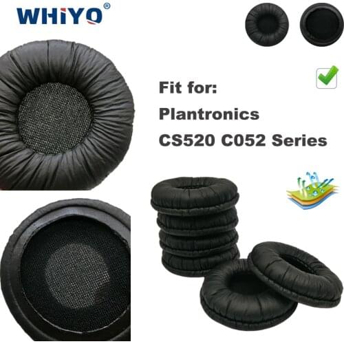 Replacement Ear Pads for Plantronics CS520 C052 CS 520 C 052 Series Headset Parts Leather Earmuff Earphone Sleeve Cover