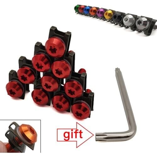 For Honda ST 1300 ST1300 Black SpiRit RC51 NC750S NC750X Universal Motorcycle Fairing Body Bolts Scooter Clips Screw Nuts M6