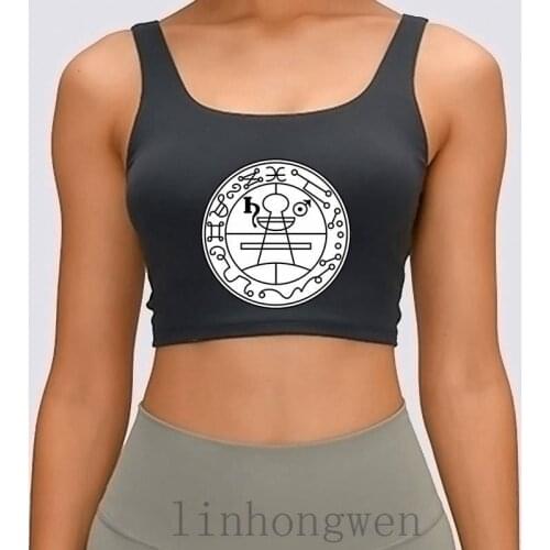 High Quality Goetia Seal Of Solomo Crop Top For Summer 100% Cotton Crop Top Costume Plus Size Women Tank Top D