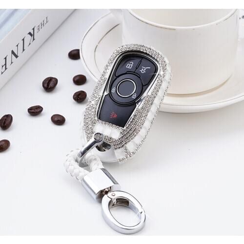 Car Key Case Cover Crystal Diamond Shell Car Styling Rings Protect for OPEL Astra Buick ENCORE ENVISION NEW LACROSSE