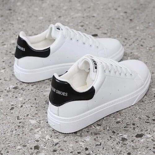 Womens Casual Shoes Comfortable Breathable Lace-Up Walking Shoes Outdoor Non-slip Women Sneakers Luxury Flats White Shoes Tenis